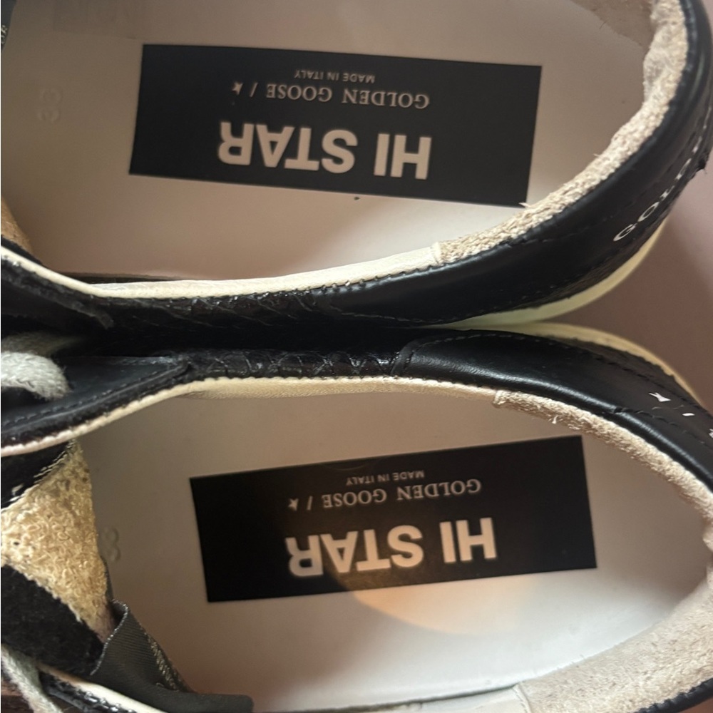 Golden Goose Black and White Sneakers - Picture 11 of 15
